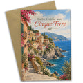 Herzliche Grußkarte aus Cinque Terre mit Küstenblick