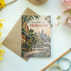 Elegante Grußkarte aus Melbourne für Urlaubsgrüße|p:2023870|h:4dda24079f05ea7b1cb2ed0976156023