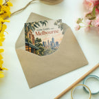 Elegante Grußkarte aus Melbourne für Urlaubsgrüße|p:2023870|h:07559737e241beb41fe62ace6c86c7a7