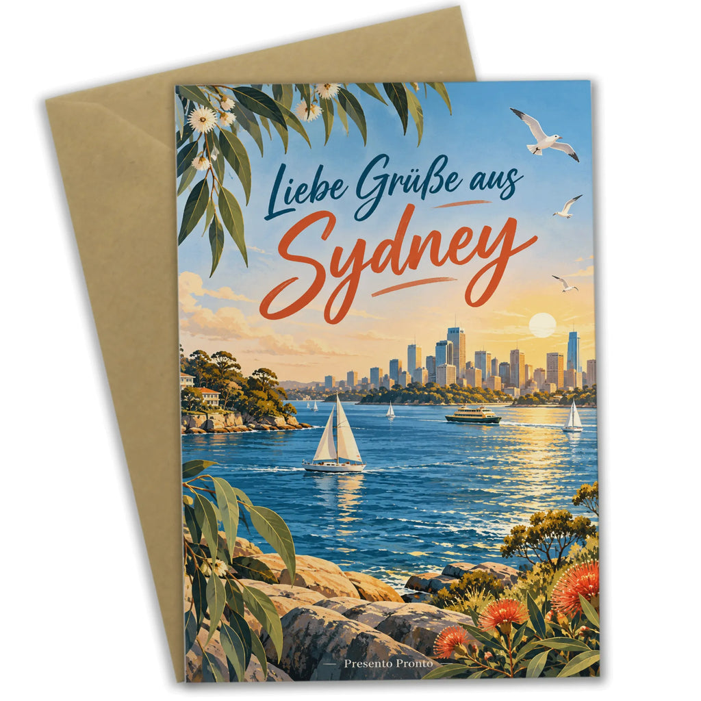 Herzliche Sydney Grußkarte für Familie und Freunde am Hafen|p:2023873|h:e8e754c55d7102a358a9360639d72ea5