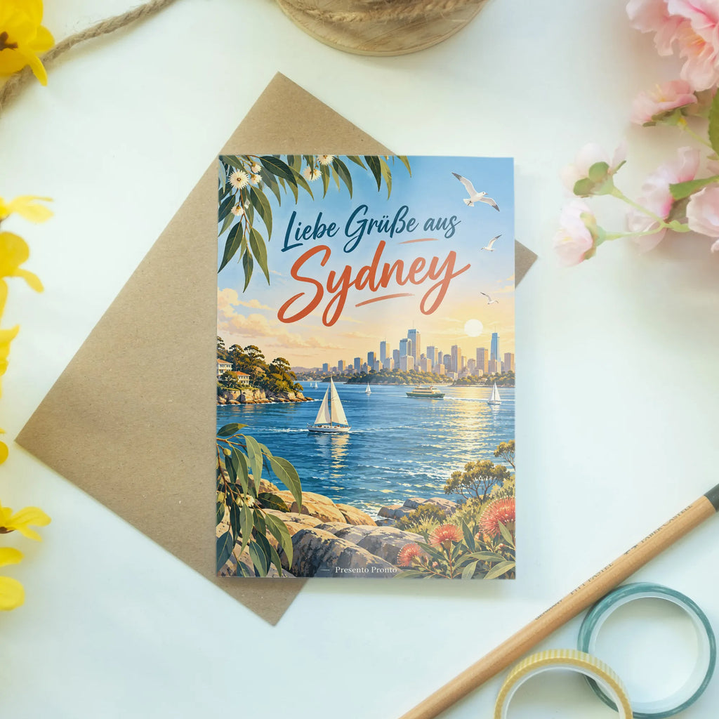Herzliche Sydney Grußkarte für Familie und Freunde am Hafen|p:2023873|h:2277c5b3c03baa1c9f48ba1e55285056
