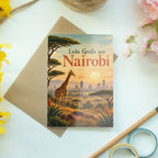 Herzliche Grußkarte aus Nairobi mit Giraffe|p:2023874|h:d0305fc641d2b67ba3cc96a2f377b949