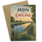 Herzliche Grußkarte aus dem Emsland mit Kanallandschaft|p:2023901|h:a30242d296eebeaec748093ca192b97f