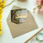 Herzliche Urlaubskarte aus dem Spessart mit Waldweg|p:2023905|h:c7ad9604ded05c13a630665a3fbd4121