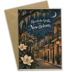 Elegante Urlaubskarte aus New Orleans mit Eisenbalkon|p:2023925|h:053c8b58cb9675e78bd06c469829284a