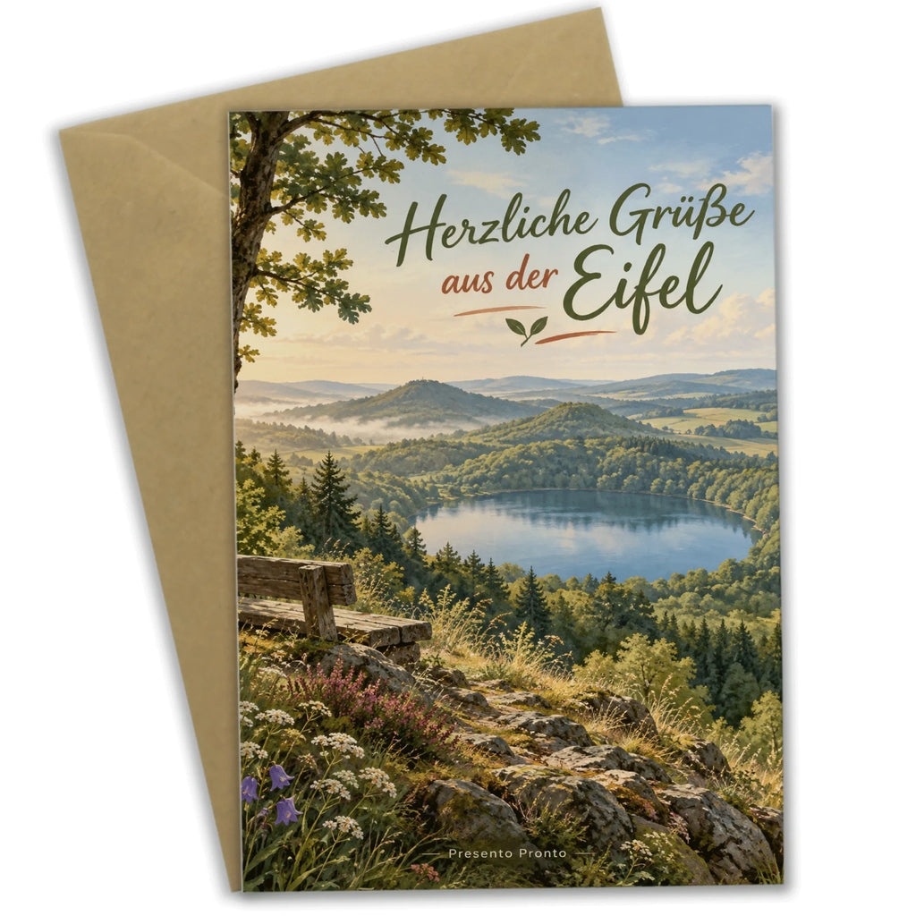 Herzliche Grußkarte aus der Eifel mit Kratersee|p:2023930|h:d0f4558d3e6431c92ab454c7d2df69e0