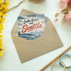 Herzliche Grußkarte aus Seattle mit Bucht und Fähre|p:2023933|h:2f3669eb2c85da8dec38dbbbe2ffe6d7
