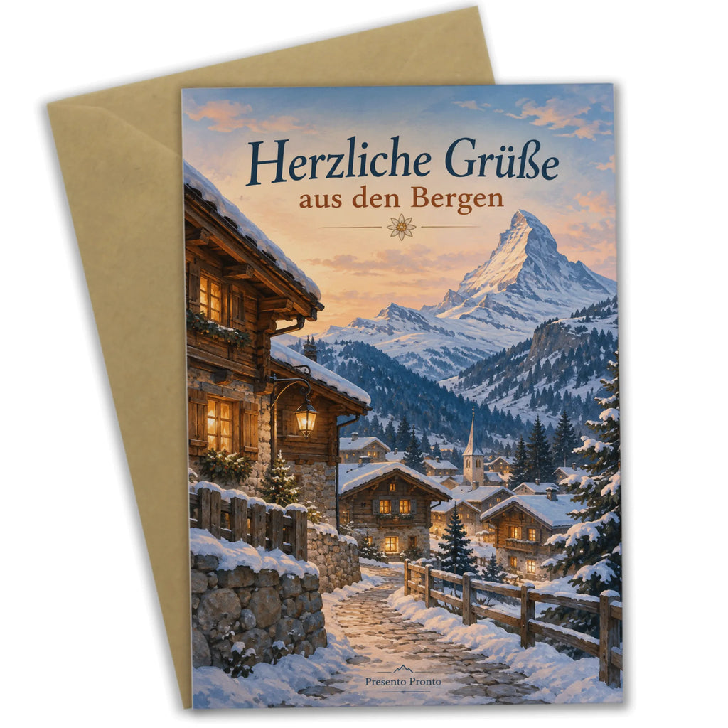Herzliche Grußkarte aus Zermatt für Bergfreunde|p:2023940|h:a0f81f7d3934e2620ac40620861e042e