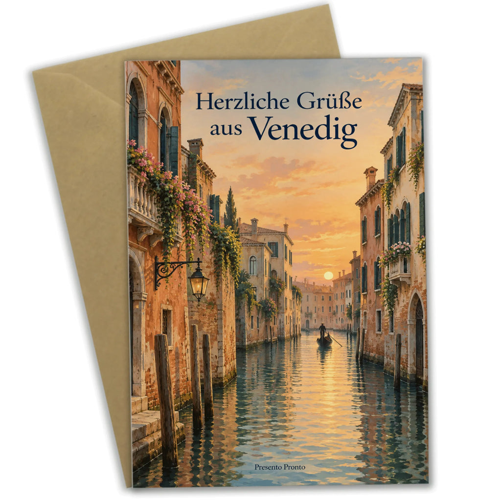 Romantische Grußkarte aus Venedig für Verliebte mit Gondel|p:2023944|h:5bd7b3679e901f4fbc270358f6775502