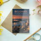 Herzliche Belgrad Grußkarte zur Erinnerung Abendpanorama|p:2023959|h:e5d2c11d6d0b36e3f96385504267db86