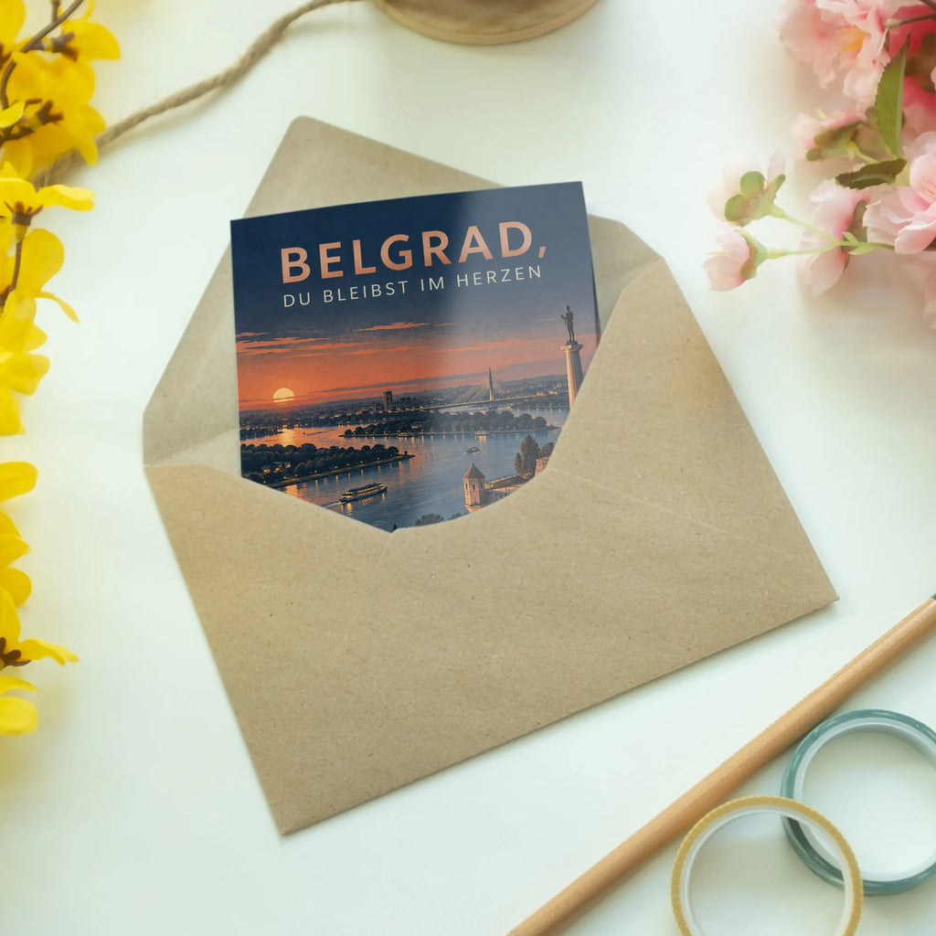 Herzliche Belgrad Grußkarte zur Erinnerung Abendpanorama|p:2023959|h:7576e2afc4ac914eac0be0d5236437ac