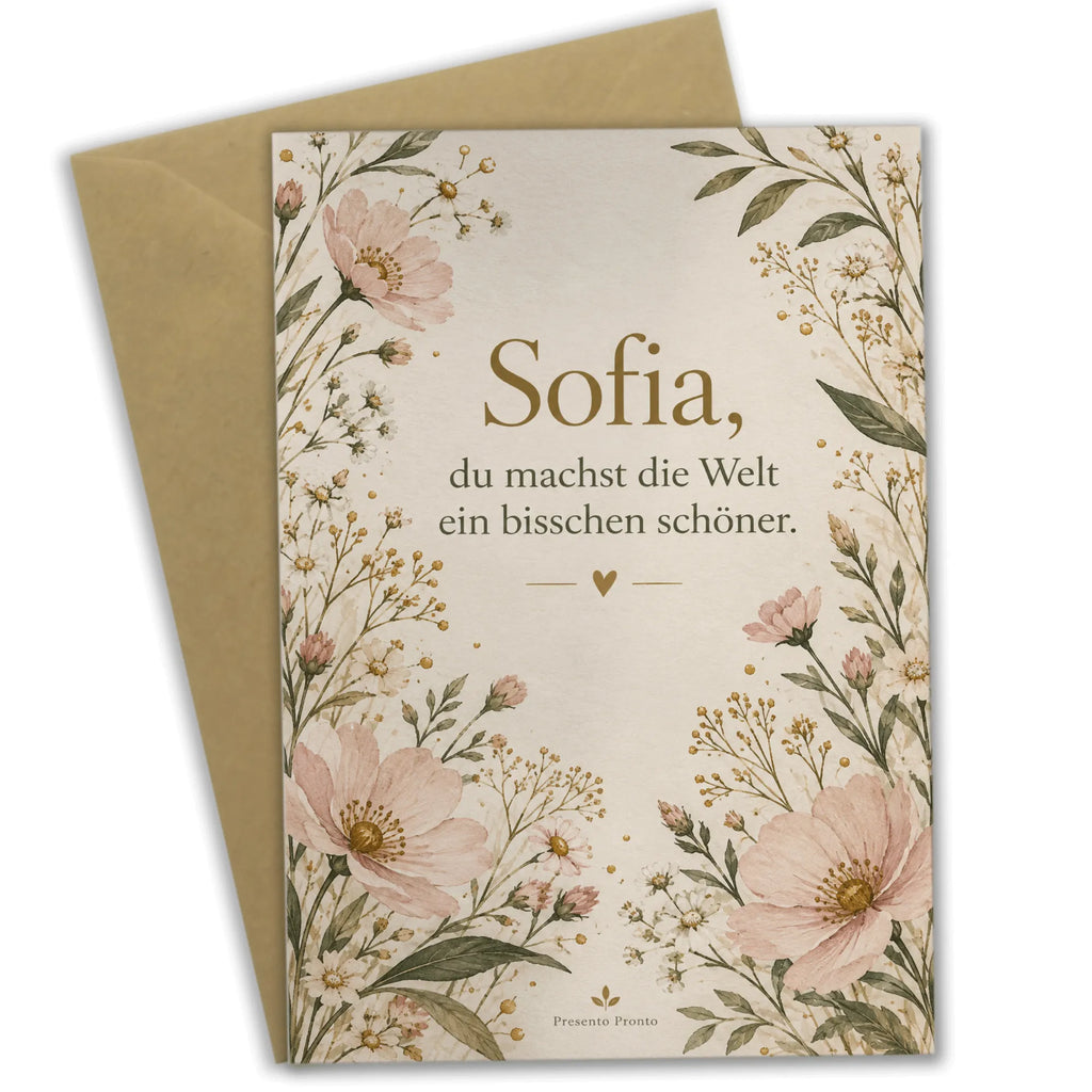 Liebevolle Karte für Sofia mit Wildblumen|p:2023960|h:348f9050efcfd3c01bb86b407ca86cc1