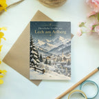 Herzliche Grußkarte aus Lech am Arlberg mit Winterlandschaft|p:2023963|h:9c97c56bfb8fa298e80eeaad0e2c26e5