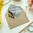 Herzliche Urlaubsgrüße aus Mittenwald mit Alpendorf|p:2023965|h:76bc6a588d6f72527aff814fcaa8fb84