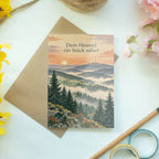 Poetische Feldberg Grußkarte für Bergliebhaber mit Sonnenaufgang|p:2023968|h:481992d9d9410a719819f9429bece4ca