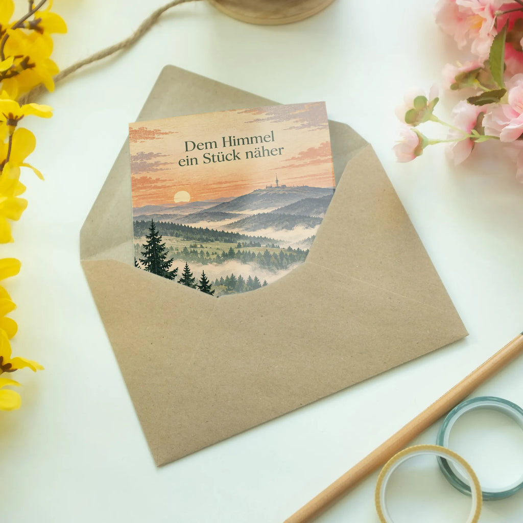Poetische Feldberg Grußkarte für Bergliebhaber mit Sonnenaufgang|p:2023968|h:bf81526afa42c83dd2966ce729d441d2