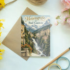 Elegante Urlaubskarte aus Bad Gastein mit Wasserfall|p:2023976|h:e7f7dc30532300daa5e71f4fdd803330