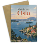 Herzliche Grußkarte aus Oslo mit Oslofjord und Fähre|p:2023978|h:c55867759be982adb6ce7a1755d9b87b