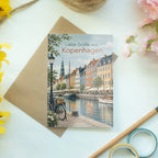 Elegante Kopenhagen Grußkarte für Urlaubsgrüße am Kanal|p:2023979|h:90b6ad9bd98c8b9c6a3c782e28fbacf2