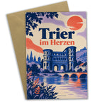 Herzliche Grußkarte für Trier Fans mit Porta Nigra|p:2023999|h:0ae9fb1f2110c7b1c5e0c358b5357f16