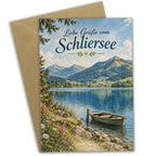 Herzliche Urlaubsgrüße vom Schliersee mit Ruderboot|p:2024018|h:cf702e3df96f0e898eec885a3c94cefd