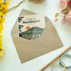 Herzliche Grußkarte aus Reutlingen mit Achalm|p:2024019|h:b7b494826b11ca8b0636f6cbbf238606