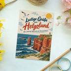 Lustige Grüße von Helgoland Postkarte mit roten Klippen|p:2024049|h:023b2866a111d6ed1385fed057785611
