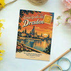 Lustige Grüße aus Dresden Postkarte mit Elbpanorama|p:2024063|h:6939ad886398e2d4f8977dc52feba000